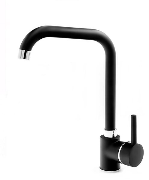 Granitový dřez HEKTOR + baterie STEEL černa 80 x 50 x 19cm