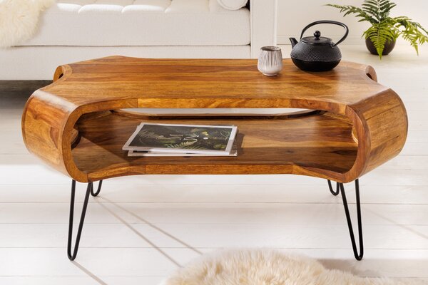 Kávový stolek ORGANIC LIVING 100 cm palisandrové dřevo přírodní