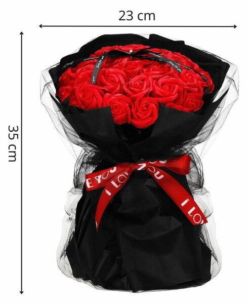 Mýdlové květiny SPRINGOS FLORHEART červené
