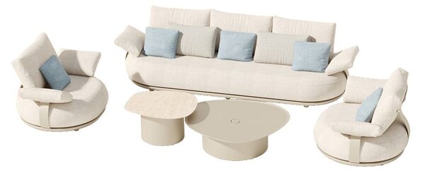 Zahradní 5 místná sedací souprava CALLA SAND BEIGE Exteriér | Zahradní sedací sestavy
