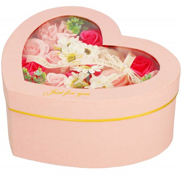 Mýdlové květiny SPRINGOS FLORHEART růžové