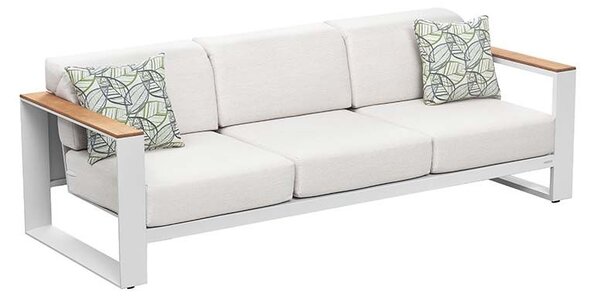 Zahradní třímístná pohovka CAMBUSA WHITE Exteriér | Zahradní pohovky
