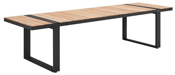 Zahradní jídelní stůl CAMBUSA 310 CM BLACK Exteriér | Zahradní stoly