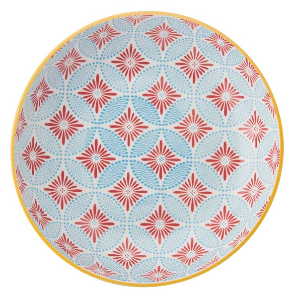 Mikasa Kameninová miska Coupe s modrou mozaikou, 21 cm MKPBOWLS32