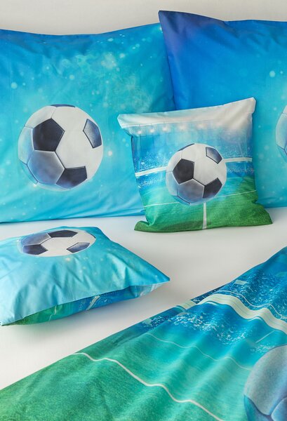 Povlečení Fotbal Bavlna deluxe digitál 1x 140/200, 1x 70/90