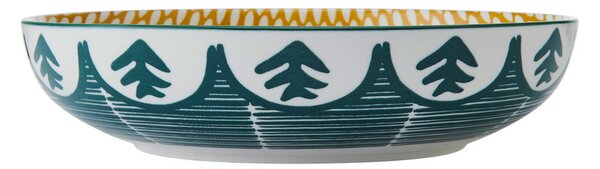 Mikasa Kameninová miska s motivem zelených listů, 21 cm MKPBOWLS28