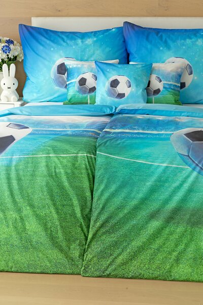 Povlečení Fotbal Bavlna deluxe digitál 1x 140/200, 1x 70/90