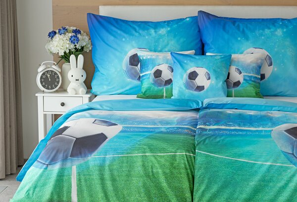 Povlečení Fotbal Bavlna deluxe digitál 1x 140/200, 1x 70/90