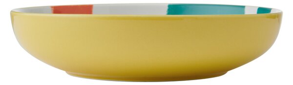 Mikasa Kameninová miska Coupe se žlutým abstraktním vzorem, 21 cm MKPBOWLS40