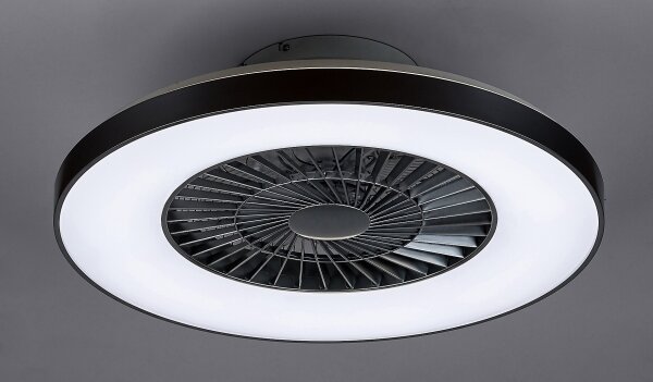 Rabalux - LED Stmívatelné stropní svítidlo s ventilátorem LED/40W/230V + DO