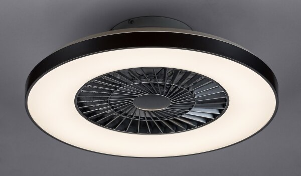 Rabalux - LED Stmívatelné stropní svítidlo s ventilátorem LED/40W/230V + DO