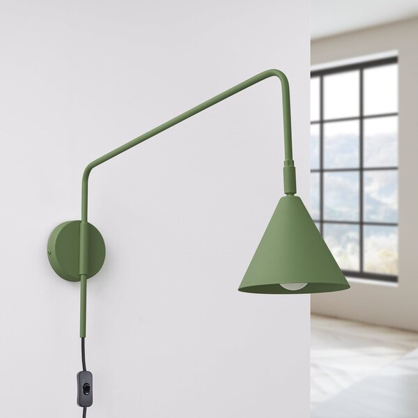 Nástěnná Svítidla SOLLUX LIGHTING, LYS, Zelená, Obývací pokoj, Kov, Skandinávský