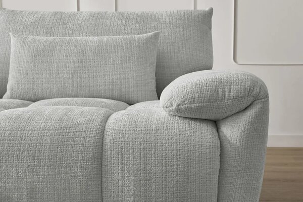 -25 % Dny MOMENTI– Bobochic Paris Světle šedá rohová pohovka Ivane 263 cm, levá