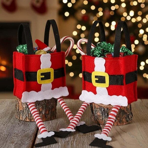 Vánoční dekorativní dárková taška - Santa