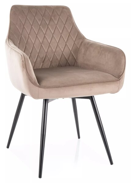 Jídelní židle MARLO VELVET béžová