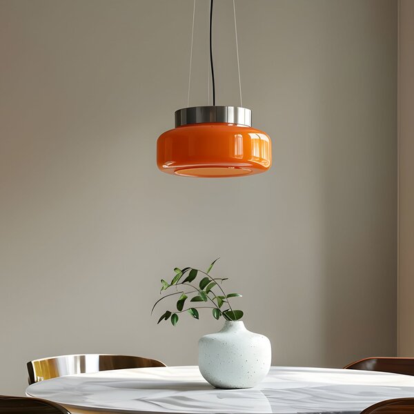 Závěsná svítidlo ALDEX, BonBon, stmívatelné, Oranžová, Jídelna, Sklo, Design