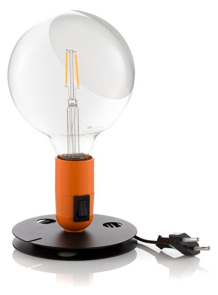 Stolní lampa FLOS, Lampadina, Oranžová, Obývací pokoj, Kov, Design