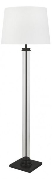 Searchlight EU5142BK Stylová stojanová lampa PEDESTAL černá + čiré sklo