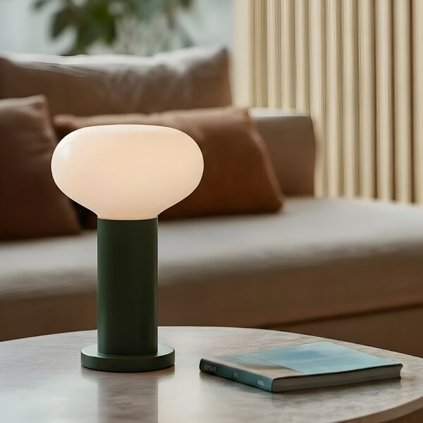 Stolní lampa ALDEX, Flo, Zelená, Obývací pokoj, Kov, Design