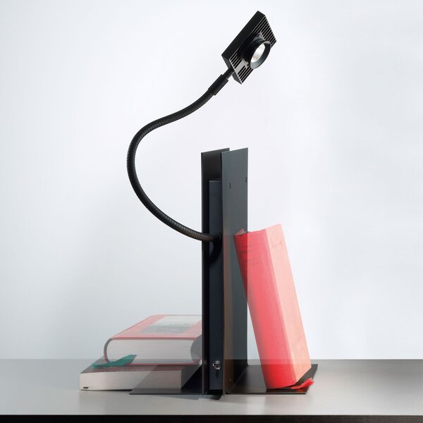 Stolní lampa Ingo Maurer, LED´s Oskar, Černá, Ložnice, Kov, Design