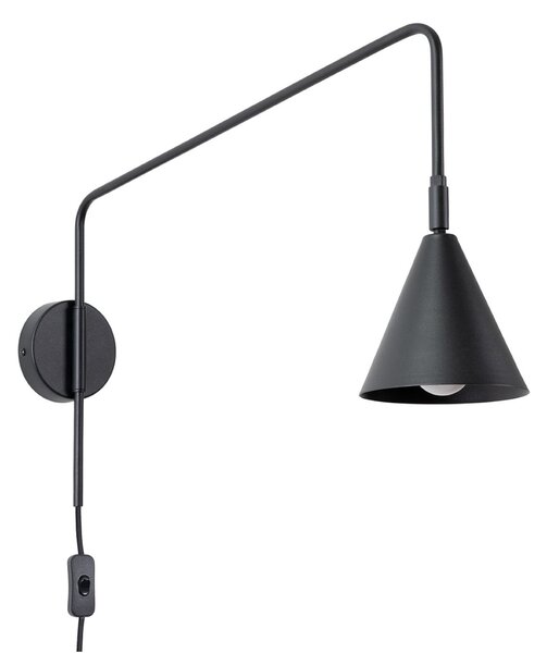 Nástěnná Svítidla SOLLUX LIGHTING, LYS, Černá, Obývací pokoj, Kov, Skandinávský