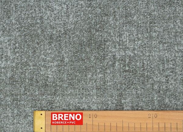 Breno Metrážový koberec BAVARIA 90 šedý, šíře 400 cm, Šedá