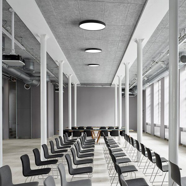 Stropní Lampa LOOM DESIGN, Lucia, stmívatelné, Černá, Obývací pokoj, Kov, Moderní