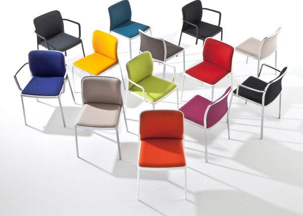 Kartell designové židle Audrey Soft Trevira Armchair