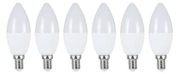 Livarno home LED žárovka, 6 kusů (svíčka E14) (100382053003)