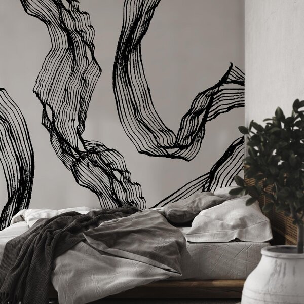 Fototapeta - Černé linie (245x170 cm)