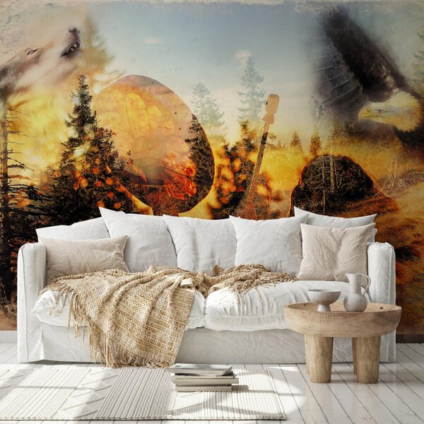 Fototapeta - Šamanský motiv (245x170 cm)