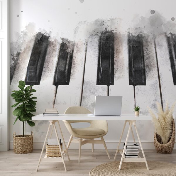 Fototapeta - Piano, kresba (245x170 cm)