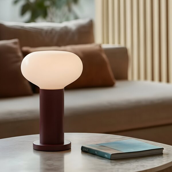 Stolní lampa ALDEX, Flo, Červená, Obývací pokoj, Kov, Skandinávský