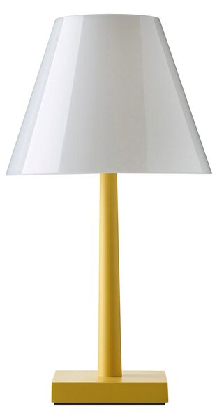Stolní lampa Rotaliana, Dina+, stmívatelné, Žlutá, Obývací pokoj, Kov, Design
