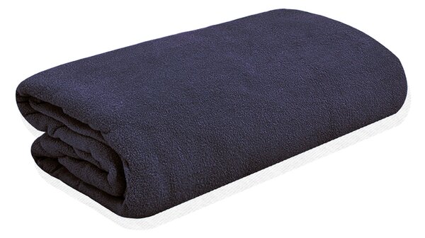 Prodloužené froté prostěradlo EKONOM 200x220 cm tmavě modrá