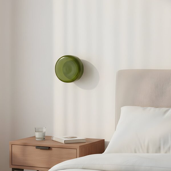 Nástěnná Svítidla ALDEX, BonBon, stmívatelné, Zelená, Obývací pokoj, Sklo, Design