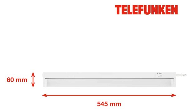 TF 205106TF TELEFUNKEN LED skříňkové svítidlo 54,5 cm 6,5W 700lm bílé - BRILONER