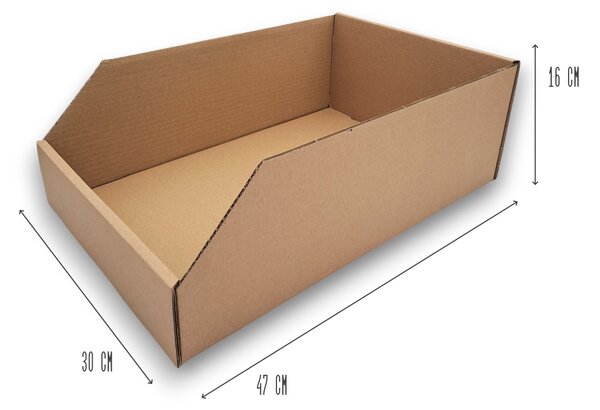 KARTON PAK Úložné boxy na oblečení, organizéry do skříně EKO KARTON 30x47cm