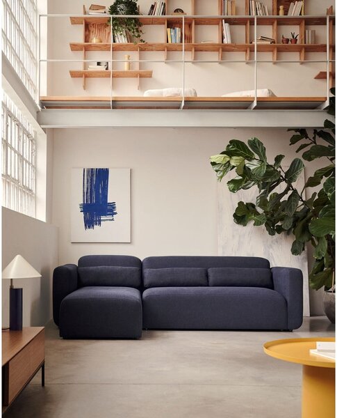 Tmavě modrá rohová pohovka (variabilní) Neom – Kave Home