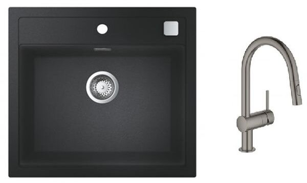 Sada granitový dřez Grohe K700 31651AP0, kuchyňská baterie Grohe Minta 32321AL2, 40400AL0