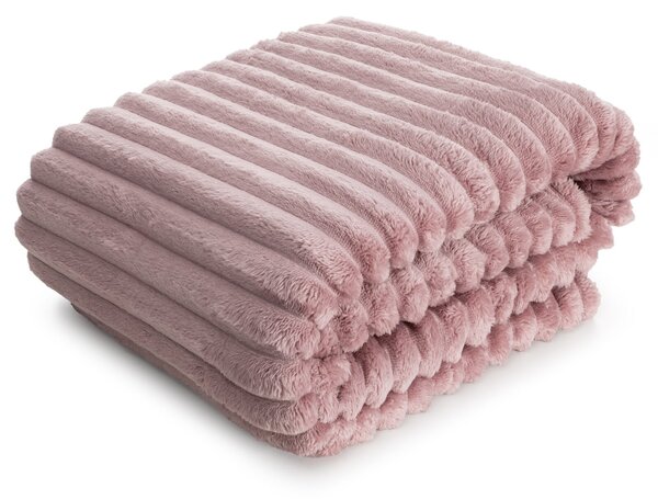 DEKA Z MIKROFLANELU SOFT 170X210 CM PUDROVÁ