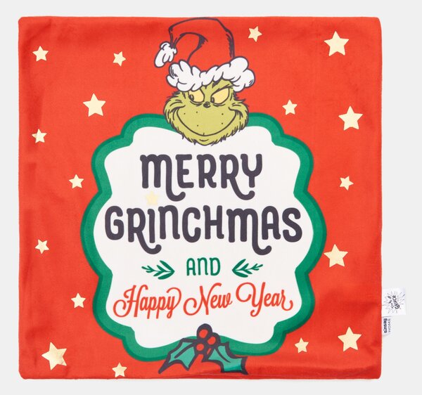Sinsay - Povlak na polštář s vánočním motivem Grinch - červená