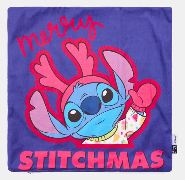 Sinsay - Povlak na polštář s vánočním motivem Lilo & Stitch - námořnická modrá