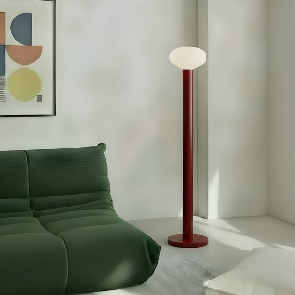 Stojací Lampa ALDEX, Flo, Červená, Obývací pokoj, Kov, Design