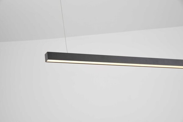 Palnas Závěsné lineární LED svítidlo DARA 2, d.120 cm, 3000-4000K Barva: Černá, Stmívání, řízení: ON/OFF (bez stmívání)