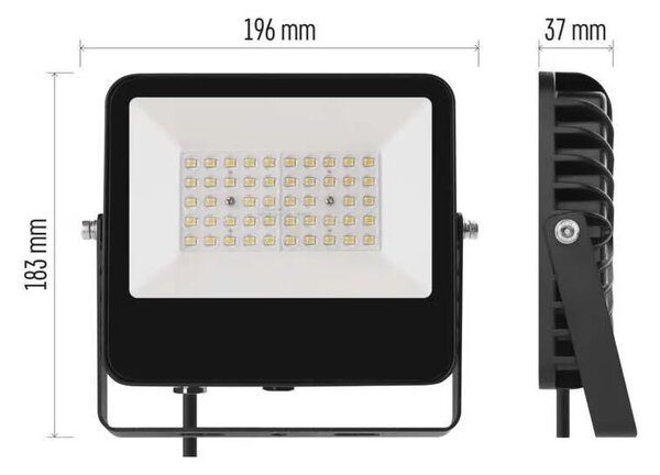 ZS2423 LED reflektor AVENO 30W, 4500lm, IP66, černý, neutrální bílá