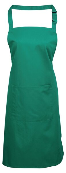 Premier Workwear Kuchyňská zástěra s laclem a kapsou - Emerald