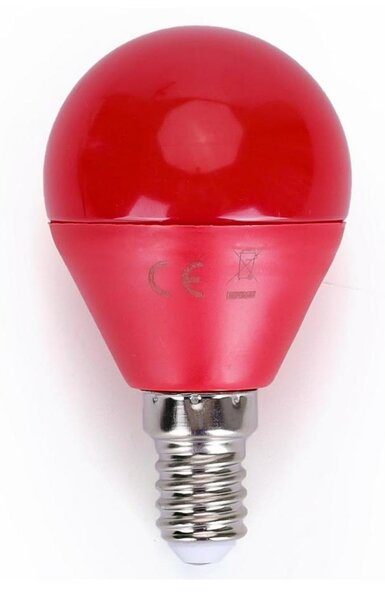 LED Žárovka G45 E14/4W/230V červená - Aigostar