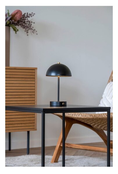Leskle černá LED stolní lampa (výška 25 cm) Holt – House Nordic