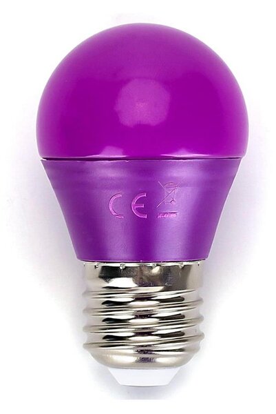 LED Žárovka G45 E27/4W/230V fialová - Aigostar